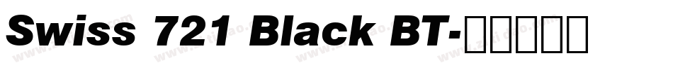 Swiss 721 Black BT字体转换